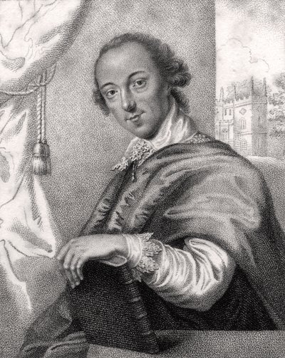 Horace Walpole, graviert von Bocquet, aus 