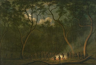 Aborigines-Koroboree in Van Diemen