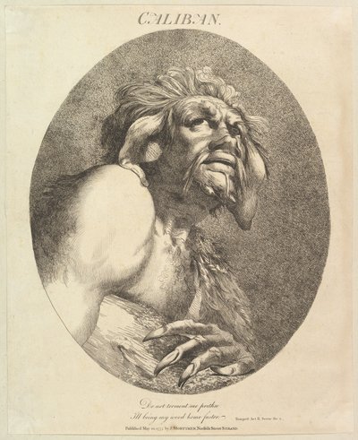 Caliban Zwölf Charaktere aus Shakespeare, 20. Mai 1775 von John Hamilton Mortimer