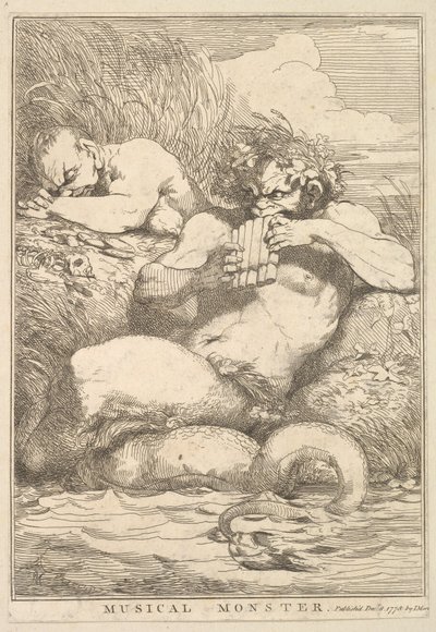 Musikalisches Monster aus Fünfzehn Radierungen, Sir Joshua Reynolds gewidmet von John Hamilton Mortimer