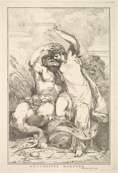 Erfolgreiches Monster aus Fünfzehn Radierungen gewidmet Sir Joshua Reynolds, 8. Dezember 1778 von John Hamilton Mortimer