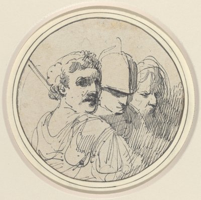 Drei orientalische Köpfe von John Hamilton Mortimer