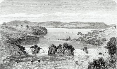 Die Ripon-Fälle - der Nil fließt aus dem Victoria N