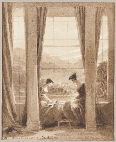 Fenster des Salons, Brathay Hall von John Harden