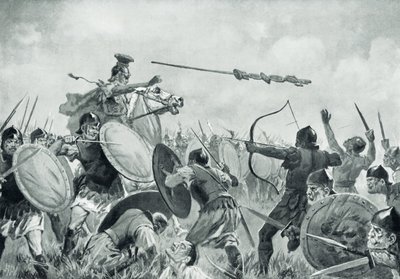 Eine römische Schlacht mit den Volskern von John Harris Valda