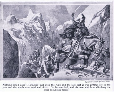 Wie Hannibal die Alpen überquerte, ca. 1950 von John Harris Valda