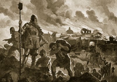 Iwan der Schwarze setzt Zhabliak in Brand von John Harris Valda