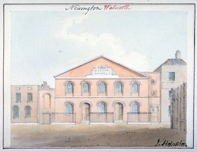 Beresford-Kapelle, Beresford Street, Southwark, London, 1824 von John Hassell
