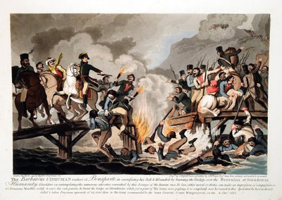 Französische Armee überquert die Beresina im November 1812 von John Hassell