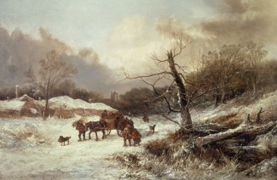 Winter an den Grenzen des Sherwood Forest von John Holland