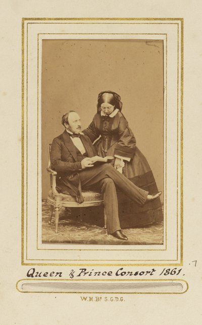 Königin & Prinzgemahl. Tat. von John Jabez Edwin Mayall