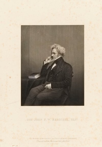 Sir John Frederick William Herschel (1792-1871), ca. 1860 (Punktstich) von John Jabez Edwin Paisley (after) Mayall