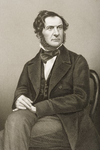 William Ewart Gladstone (1809-98) graviert von D.J. Pound nach einem Foto, aus 