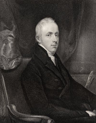 George Howard, 6. Earl of Carlisle, graviert von T.A. Dean, aus 