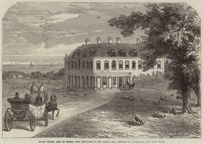 Brook House, Isle of Wight, die Residenz von Mr. Seely, MP, besucht von Garibaldi von John Jessop Hardwick