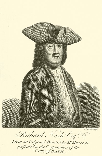 Richard Nash, bekannt als Beau Nash, walisischer Dandy, Spieler und Zeremonienmeister in Bath von John June