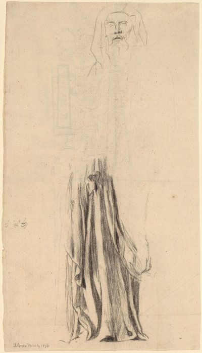 Studie für Moses - Trinity Church, Boston von John La Farge