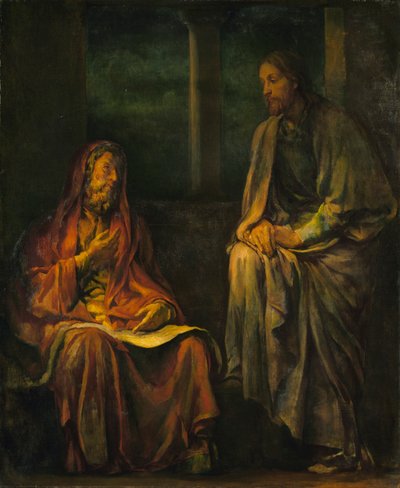 Besuch von Nikodemus bei Christus von John La Farge
