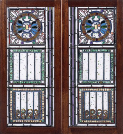 Ein Paar Bleiglasfenster von John La Farge or Lafarge