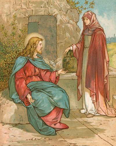 Christus und die Frau von Samaria von John Lawson