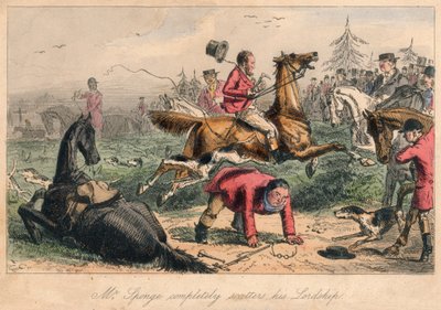 Mr. Sponge zerstreut vollständig seine Lordschaft, 1865 von John Leech, Hablot Knight Browne