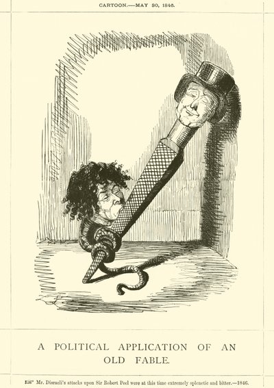 Eine politische Anwendung einer alten Fabel von John Leech