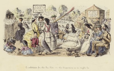 Ein Ersatz für das Meer, oder die Serpentine, wie sie sein könnte von John Leech