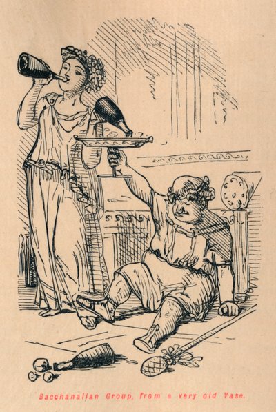 Bacchantengruppe, von einer sehr alten Vase, 1852 von John Leech