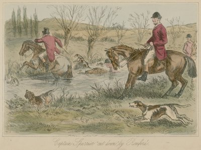 Kapitän Spurrier von Romford niedergeschlagen von John Leech