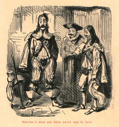 Karl I. weiß nicht, wohin er sich wenden soll, 1897 von John Leech