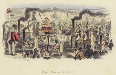 Hyde Park, wie er sein wird von John Leech