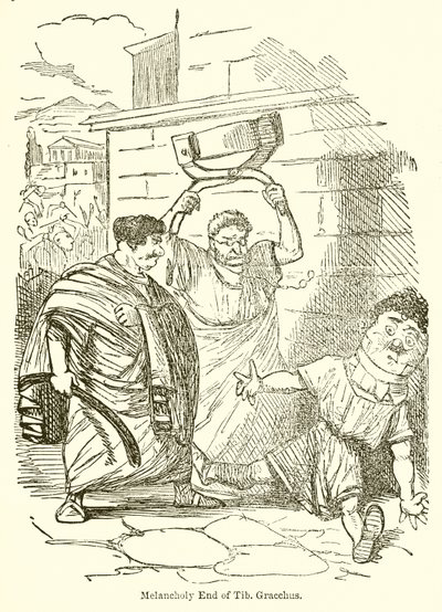 Melancholisches Ende von Tib. Gracchus von John Leech