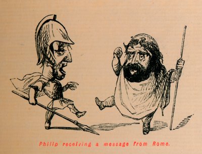 Philipp erhält eine Nachricht aus Rom, 1852 von John Leech