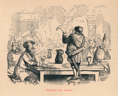 Den Traum lesen, ca. 1860 von John Leech