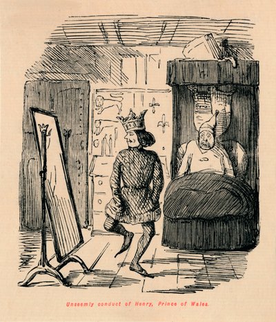 Ungebührliches Verhalten von Heinrich, Prinz von Wales, ca. 1860 von John Leech