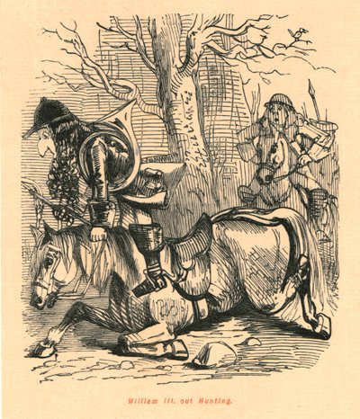 Wilhelm III. auf der Jagd, 1897 von John Leech