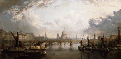 Die Themse von der Hungerford-Brücke, 1871 von John MacVicar Anderson