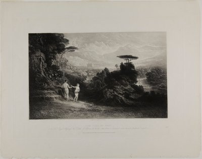 Der Sündenfall, aus Illustrationen der Bibel von John Martin