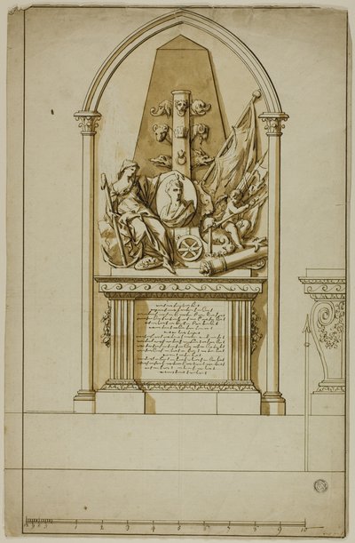 Entwurf für ein nicht ausgeführtes Grabdenkmal für den ersten Herzog von Marlborough von John Michael Rysbrack