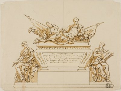 Nicht ausgeführter Entwurf für das Denkmal des ersten Herzogs von Marlborough von John Michael Rysbrack
