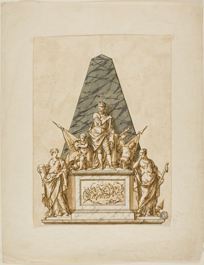 Unausgeführter Entwurf für das Denkmal des ersten Herzogs von Marlborough von John Michael Rysbrack