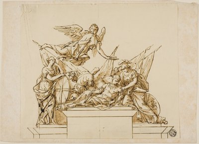 Nicht ausgeführter Entwurf für das Denkmal des ersten Herzogs von Marlborough von John Michael Rysbrack