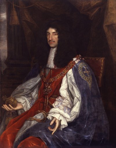 Porträt von Karl II. in Garter-Roben von John Michael Wright