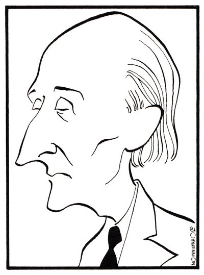Frederick Delius, Karikatur von John Minnion - Englischer Komponist von John Minnion
