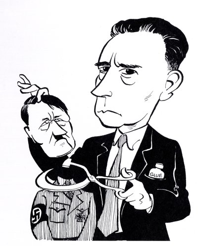 John Heartfield - Karikatur mit Adolf Hitler von John Minnion