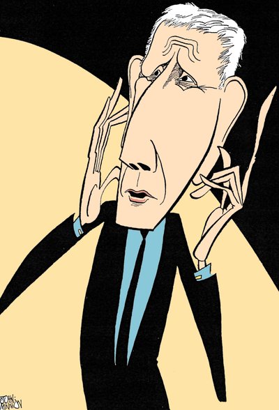Jonathan Miller, Karikatur von John Minnion von John Minnion