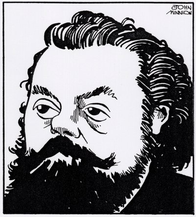 Modest Petrovich Mussorgsky, Karikaturporträt von John Minnion