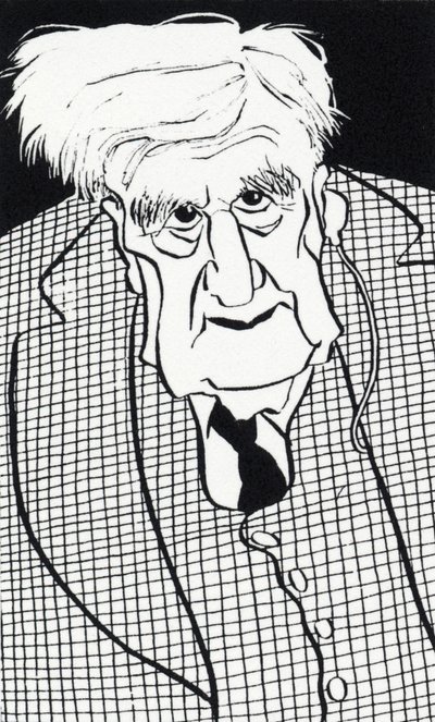 Ralph Vaughan Williams - Karikatur von John Minnion