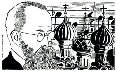Rimsky Korsakov Porträt (Russischer Komponist) von John Minnion