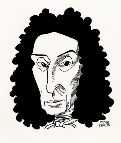 TORELLI, Giuseppe, Karikatur von John Minnion